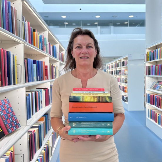 Merete Larsen-Ross på Gentofte Hovedbibliotek