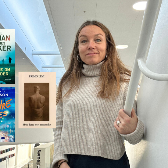 Kajsa på Hovedbiblioteket