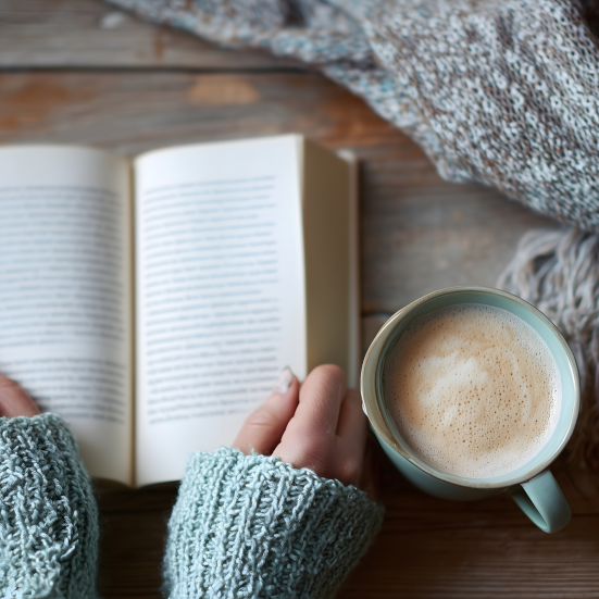 Bog og kaffe