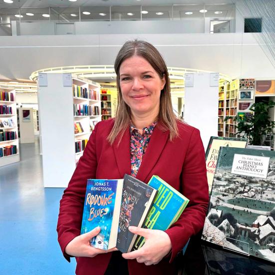 Tina på Hovedbiblioteket