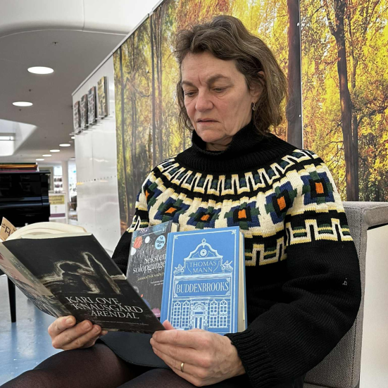 Merete på Gentofte Hovedbibliotek