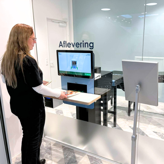 Aflevering ved sorteringsanlæg
