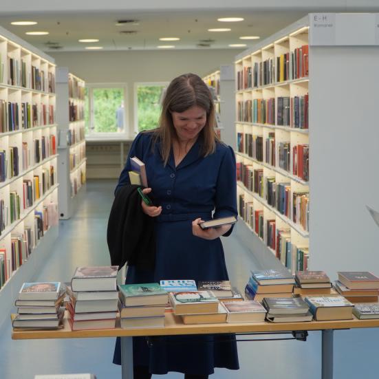 Bogsalg på Hovedbiblioteket
