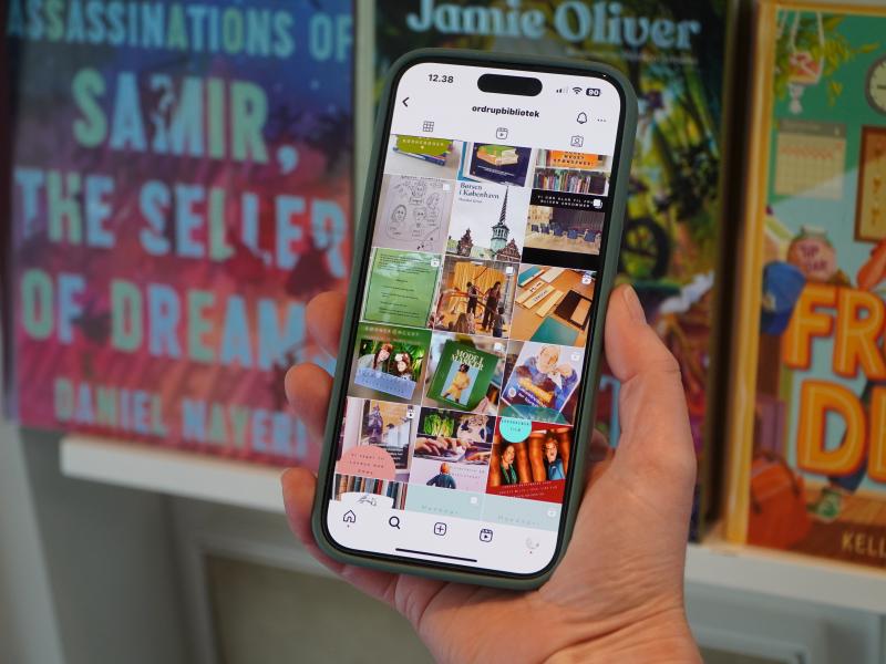 Følg Ordrup Bibliotek på Instagram