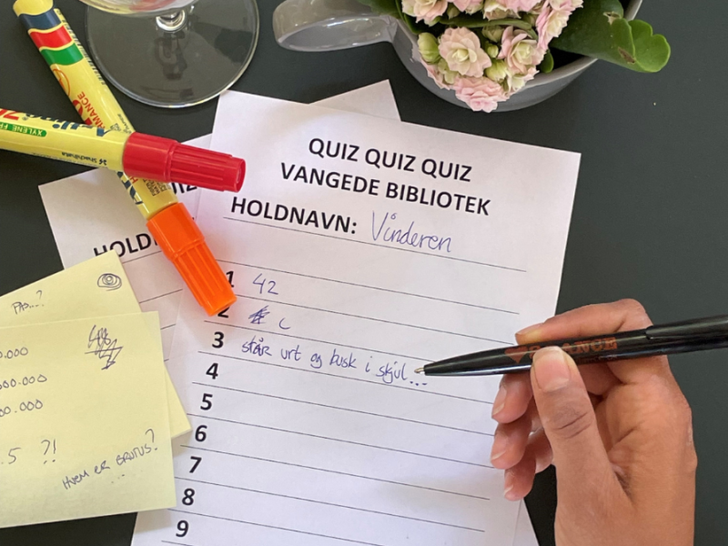 Quiz på Vangede Bibliotek