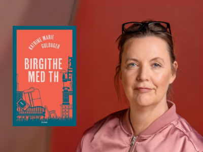 Katrine Marie Guldager og bogen Birgithe med TH 