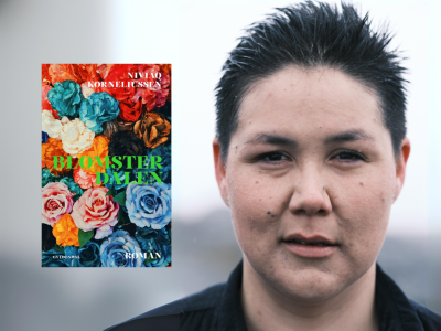 Niviaq Korneliussen og bogen Blomsterdalen