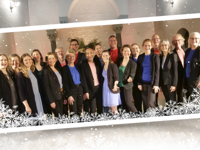 Et gruppefoto af medlemmerne i Doo Wop-koret