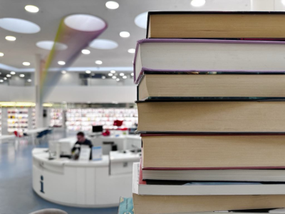 Bogstak på Gentofte Hovedbibliotek