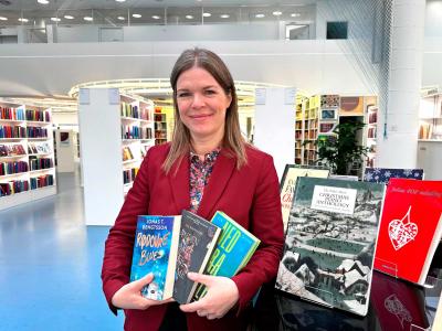 Tina på Hovedbiblioteket