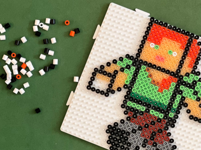 Minecraftmotiv i perler