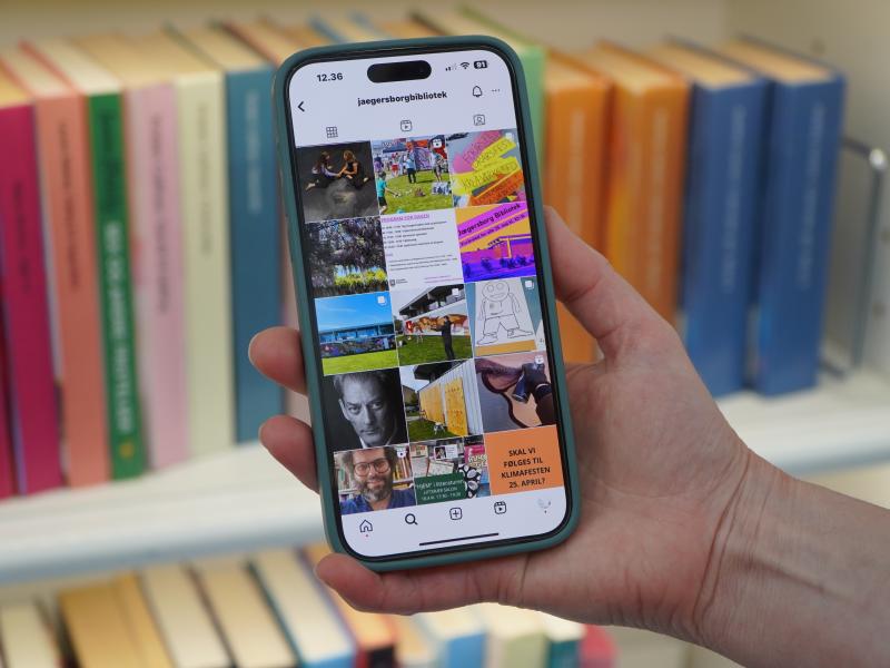 Følg Jægersborg Bibliotek på Instagram