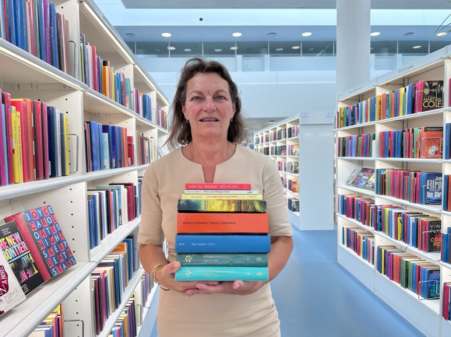 Merete Larsen-Ross på Gentofte Hovedbibliotek