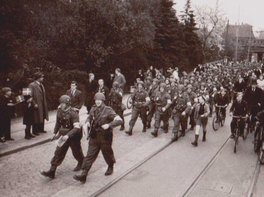 Billede fra Danmarks befrielse 1945