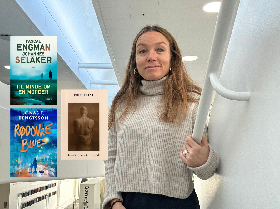 Kajsa på Hovedbiblioteket