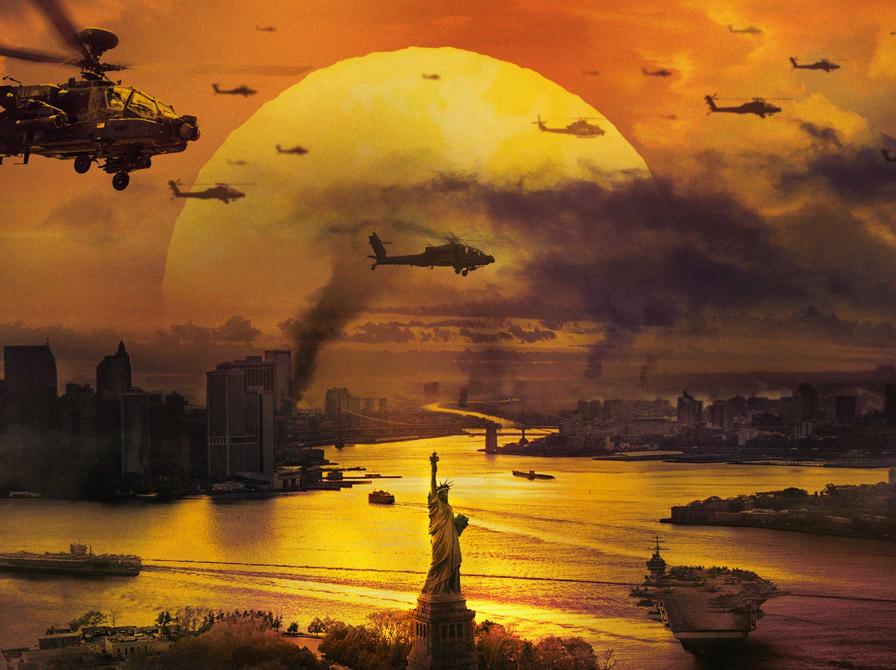 Fra filmen Civil War