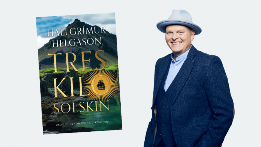Hallgrímur Helgason og bogen Tres kilo solskin